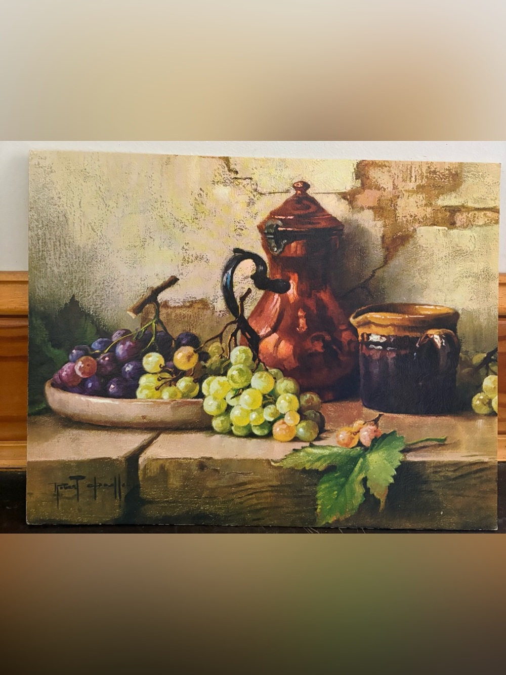 Still life with grapes print by Chailloux
